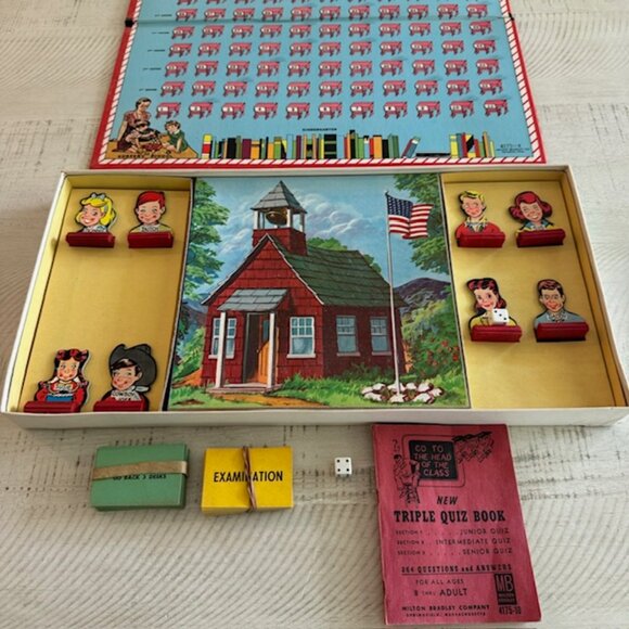 Vintage Milton Bradley 1960 Go to the Head of The Class Series 10 #4175 - Picture 6 of 12